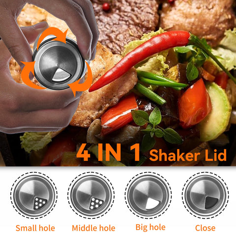 Mlici glass condiment bottles with secure mouth openings prevent spills.