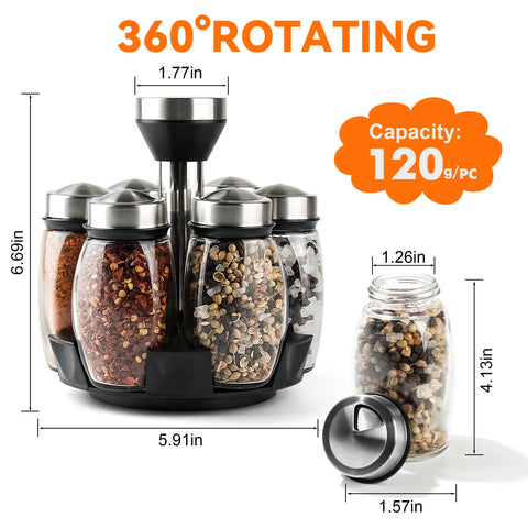 Mlici stainless steel rotating base provides durable kitchen storage.