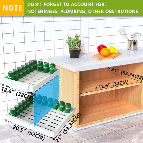 Mlinavn 80-pound load capacity supports pots and cans safely.