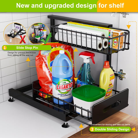 Mlinavn slide out shelf show adjustable height feature