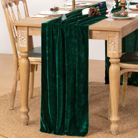 MLMC velvet valentines runner on a dining table for romantic celebrations