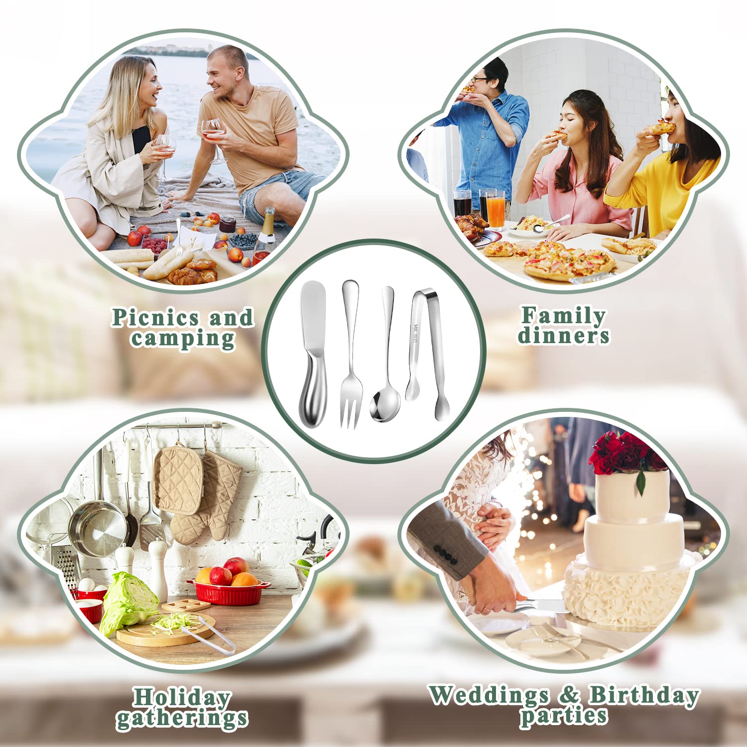 Mlurcu dessert spoon with coffee or ice cream, delicate and practical.