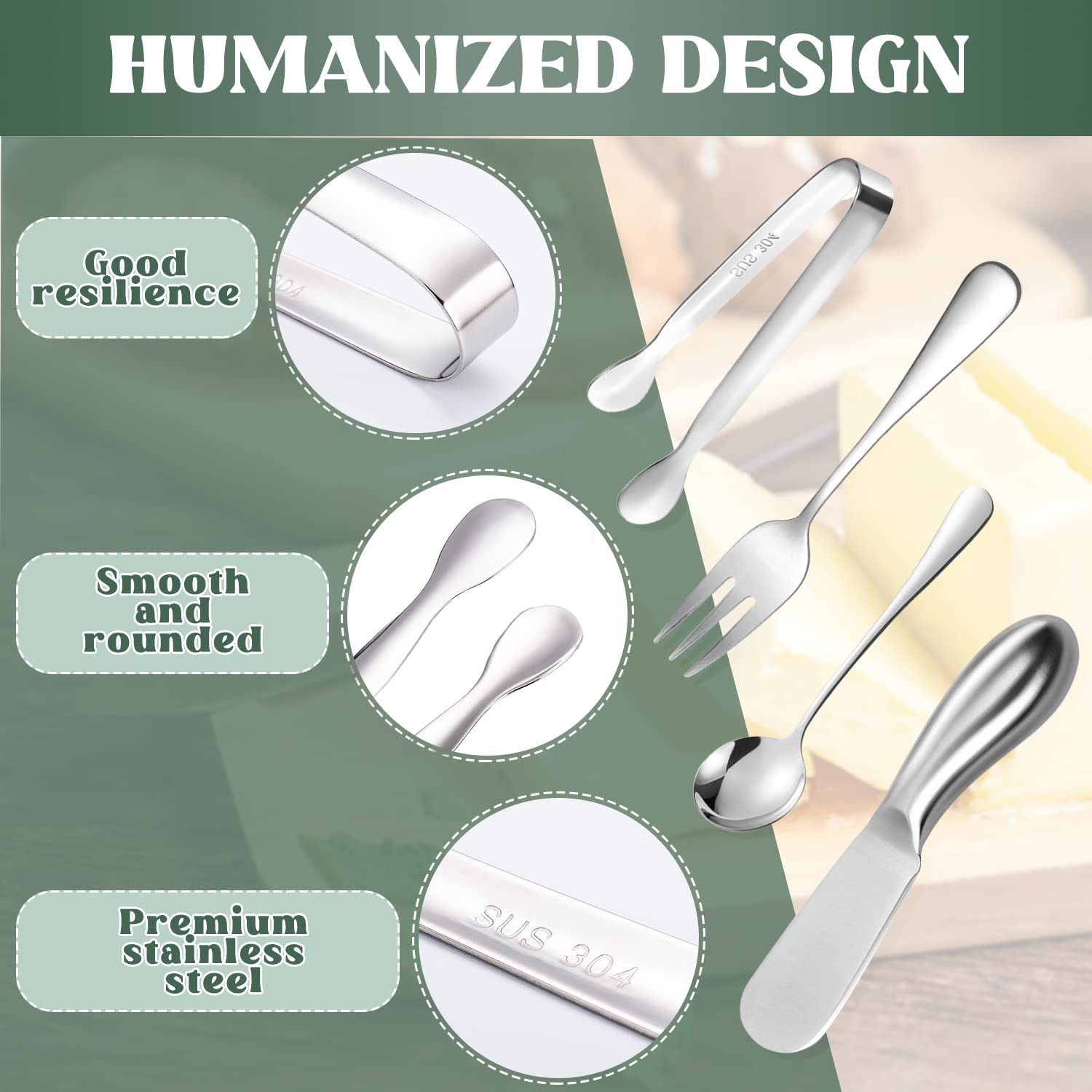 Mlurcu serving tongs for appetizers, precise grabbing and convenient serving.