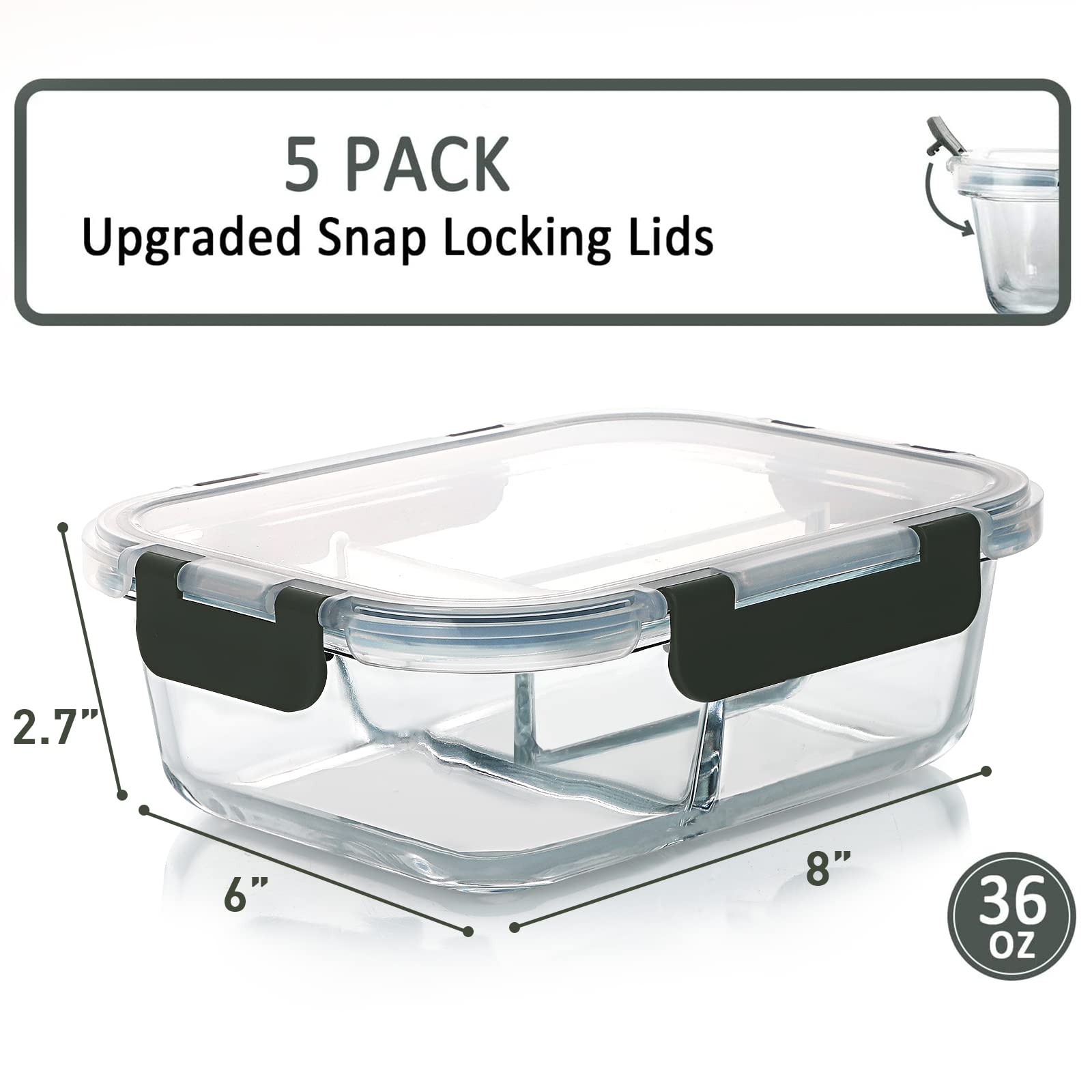 M MCIRCO airtight lids with silicone seals prevent leaks during transport.