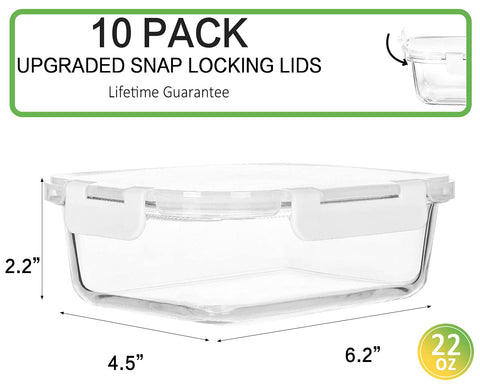 M MCIRCO airtight snap-lock lid seals securely to prevent leaks.
