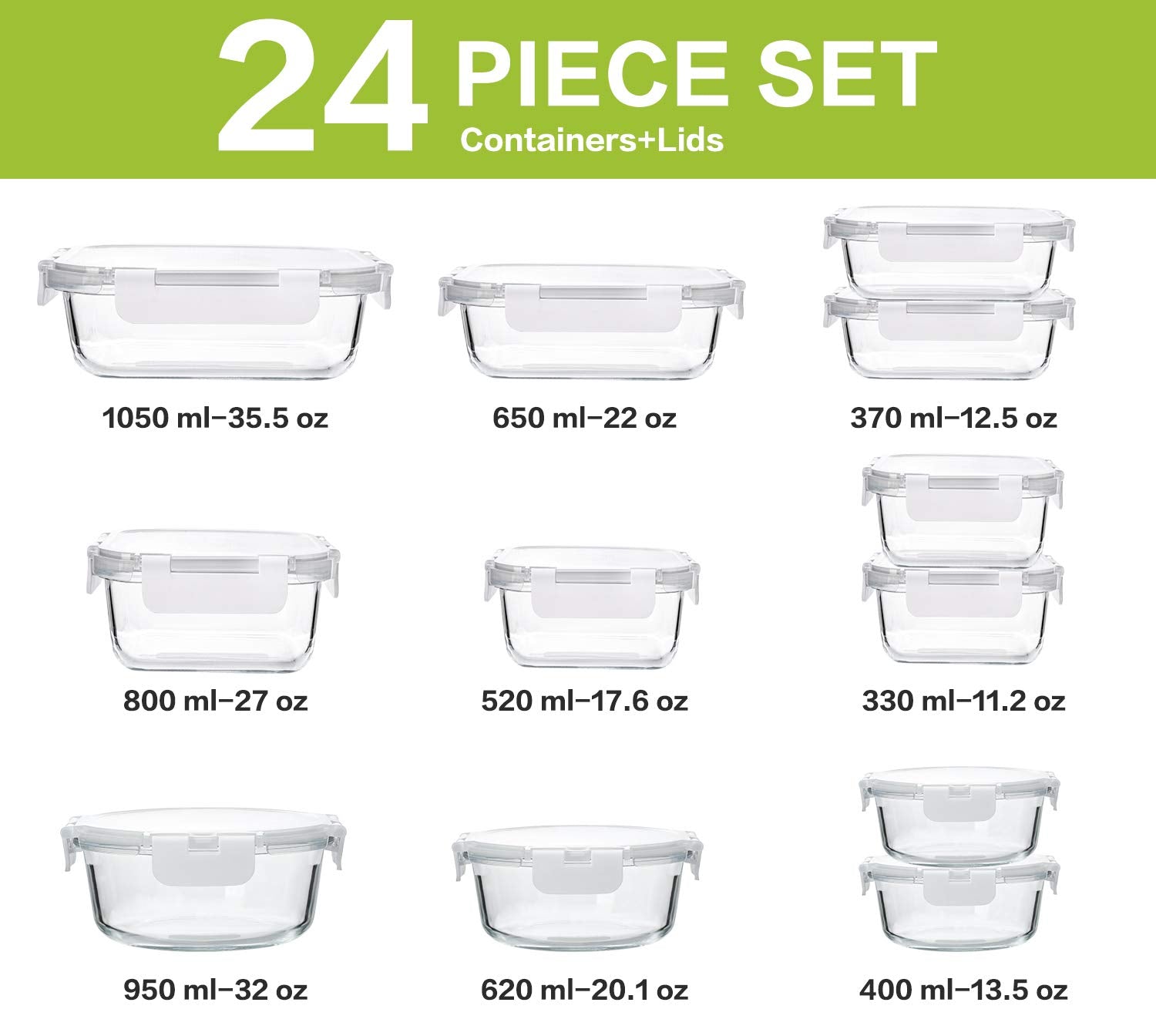 M MCIRCO borosilicate glass close-up shows durable fridge-to-table use.