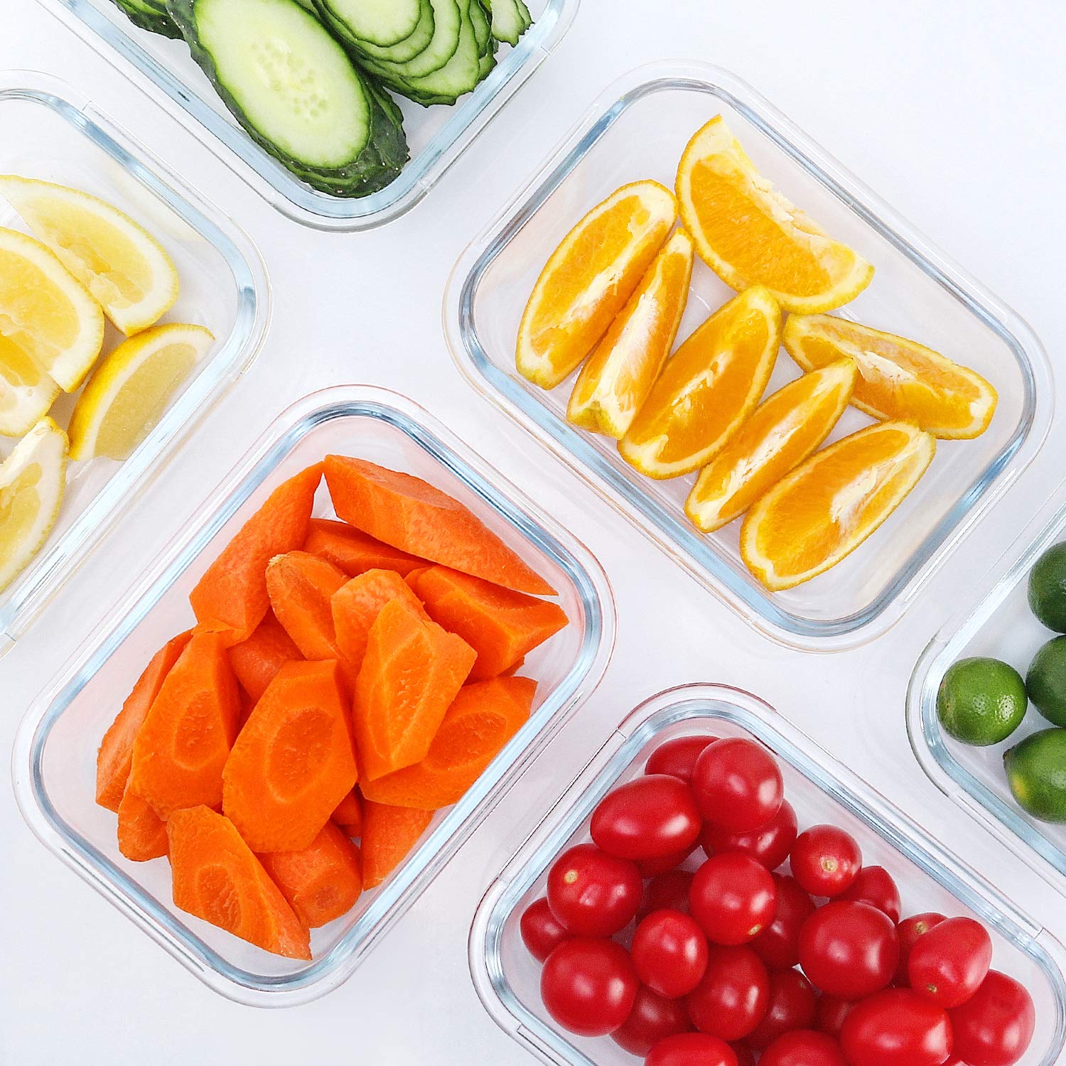 M MCIRCO borosilicate glass construction for durable, temperature-resistant storage