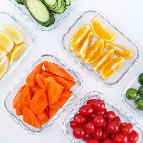 M MCIRCO borosilicate glass construction for durable, temperature-resistant storage