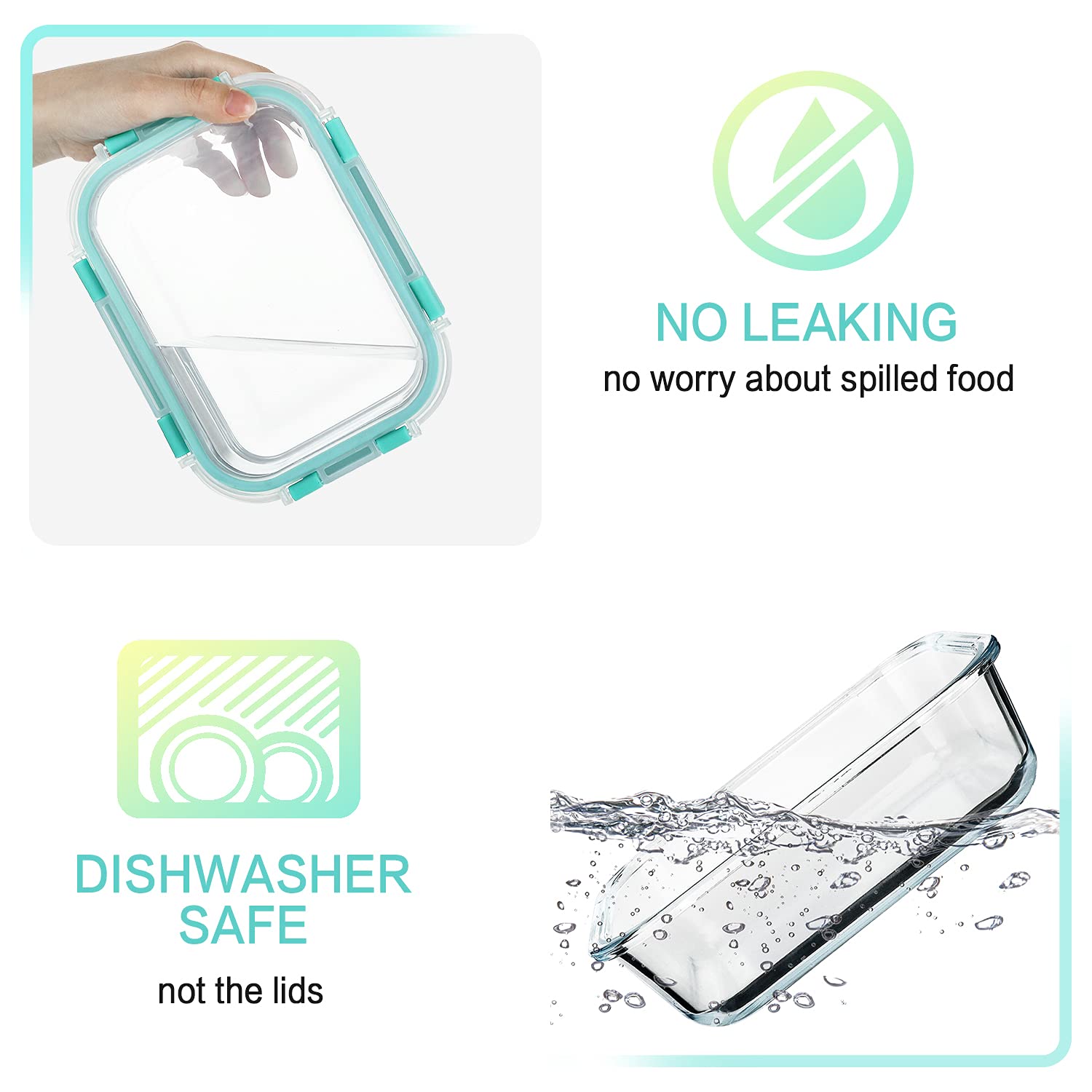 M MCIRCO dishwasher safe container for easy cleanup