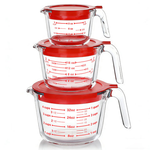 M MCIRCO glass measuring cups 1 cup with clear markings for precise measuring.