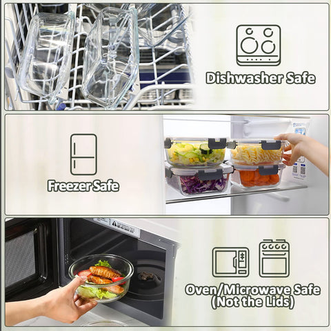 M MCIRCO microwave-safe container for even reheating of meals.