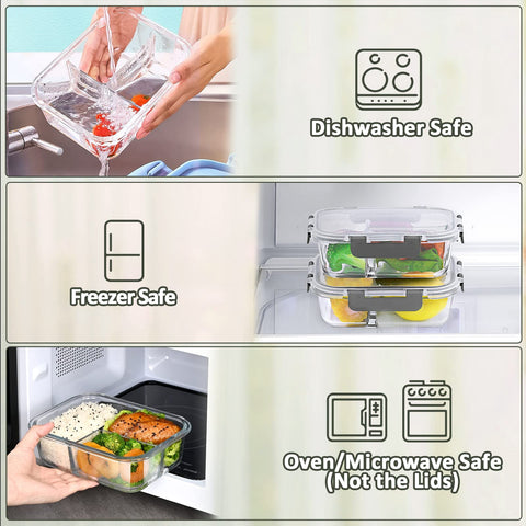 M MCIRCO containers are stackable to save fridge and cabinet space.