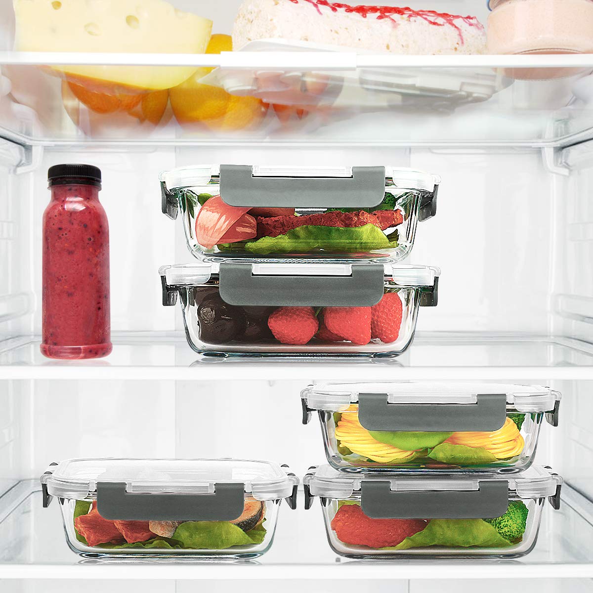 M MCIRCO stackable design saves fridge and cabinet space