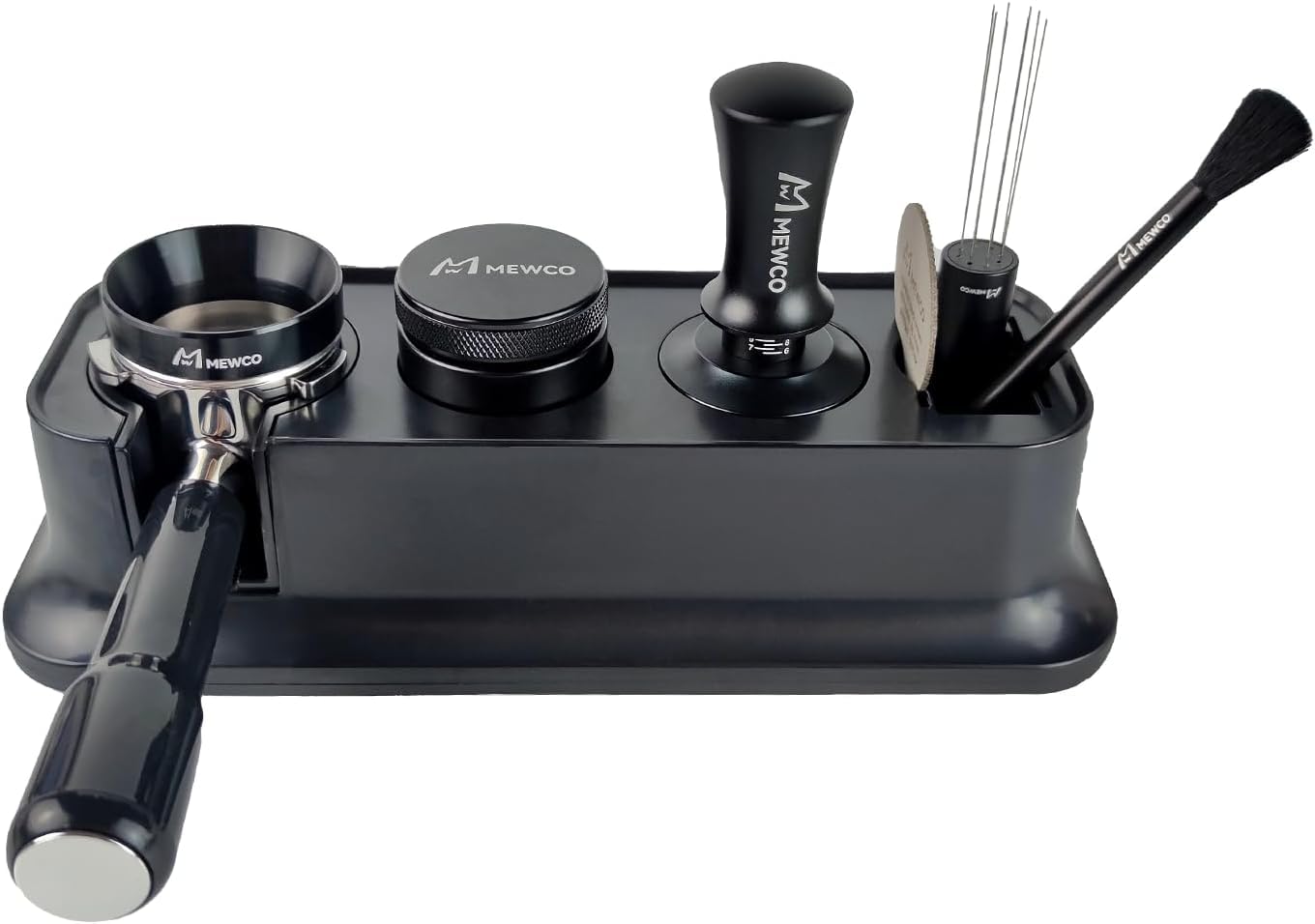 MMEWCO 7-in-1 barista toolkit ready for home or office use