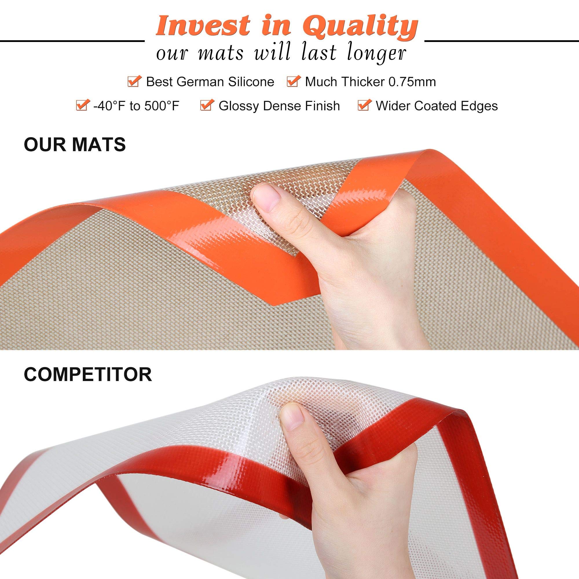 MMMAT silicone baking mat is dishwasher-safe for easy cleanup after baking