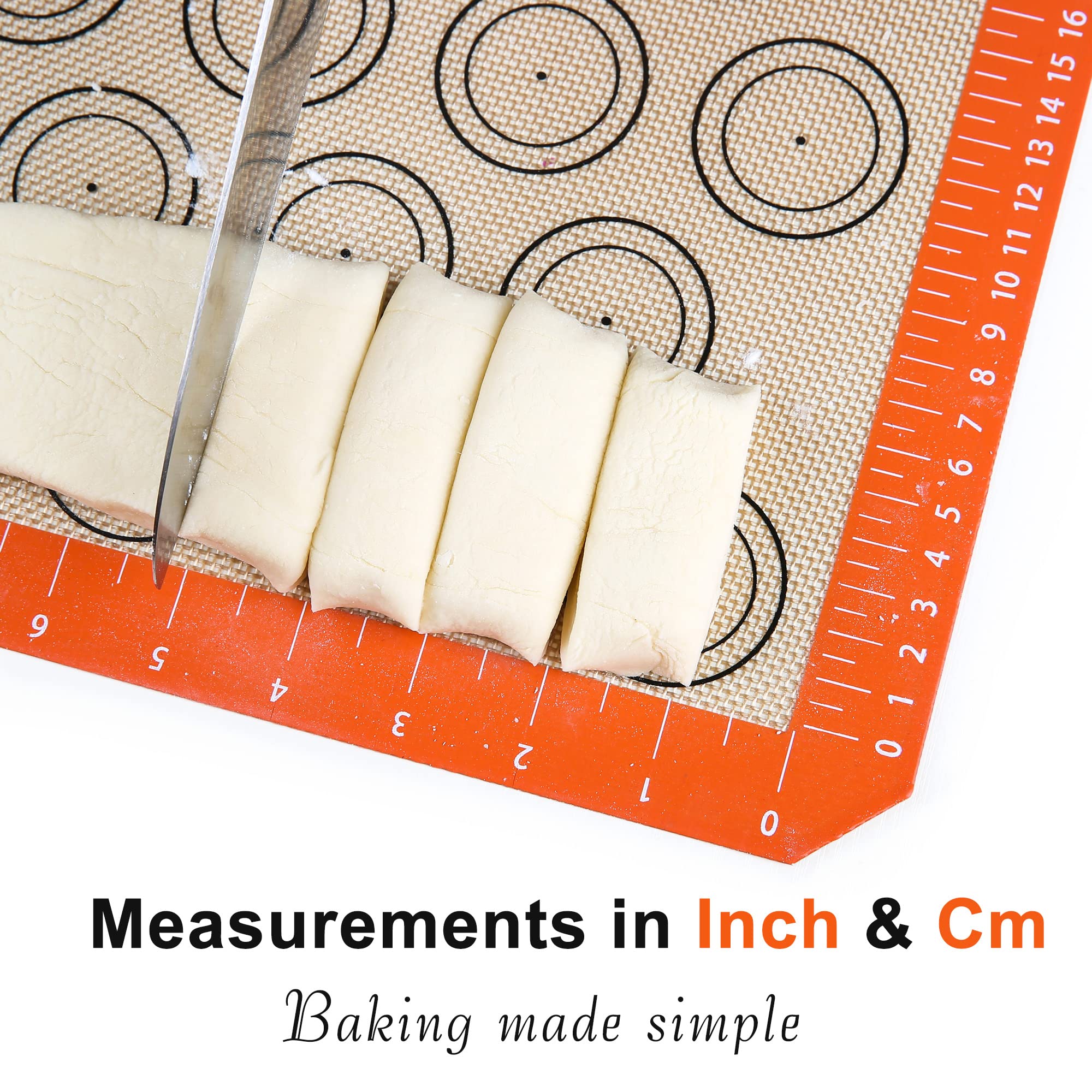 MMMAT half-sheet size fits standard pans for space-efficient baking