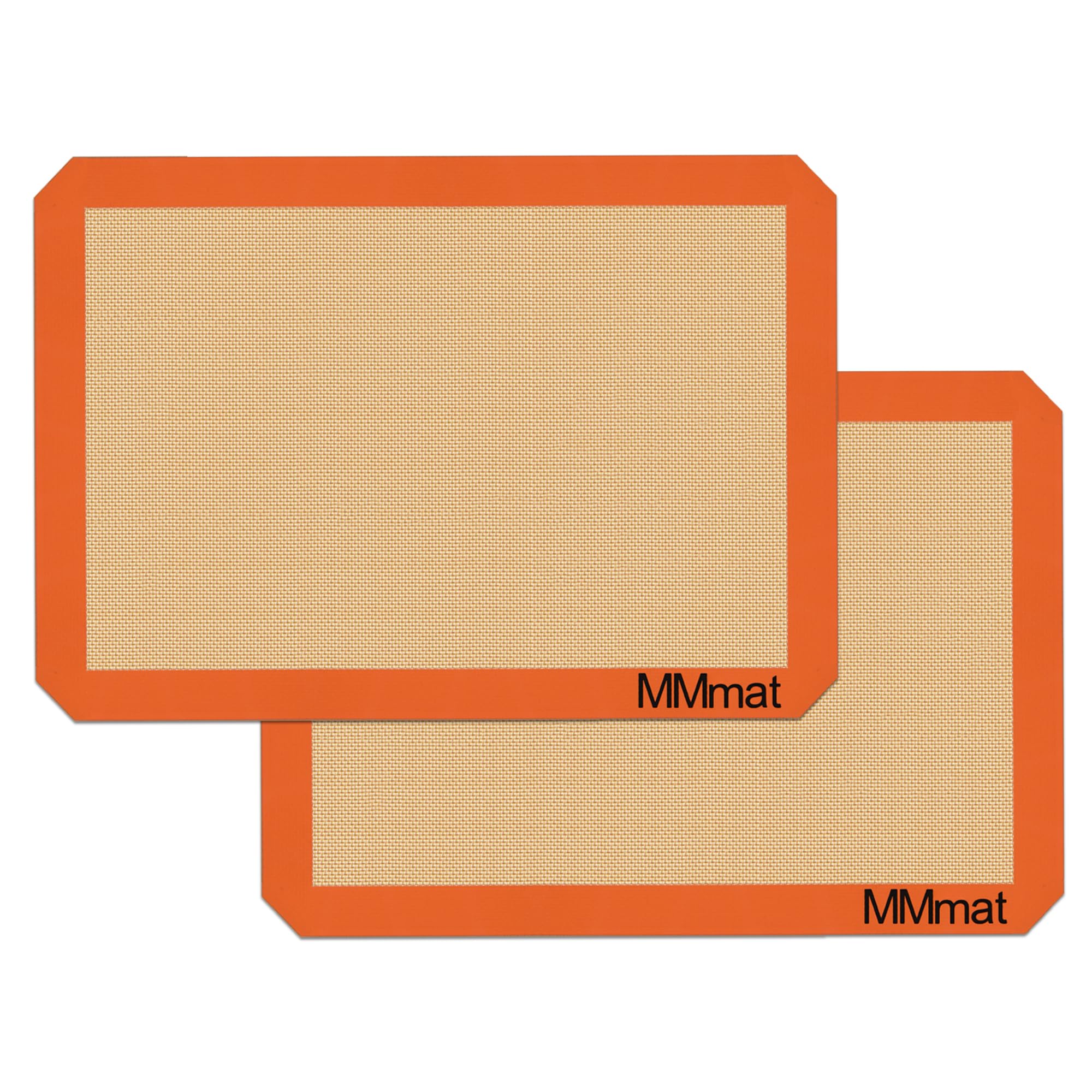 MMMAT silicone baking mat quarter-sheet in use, non-stick surface for easy food release.