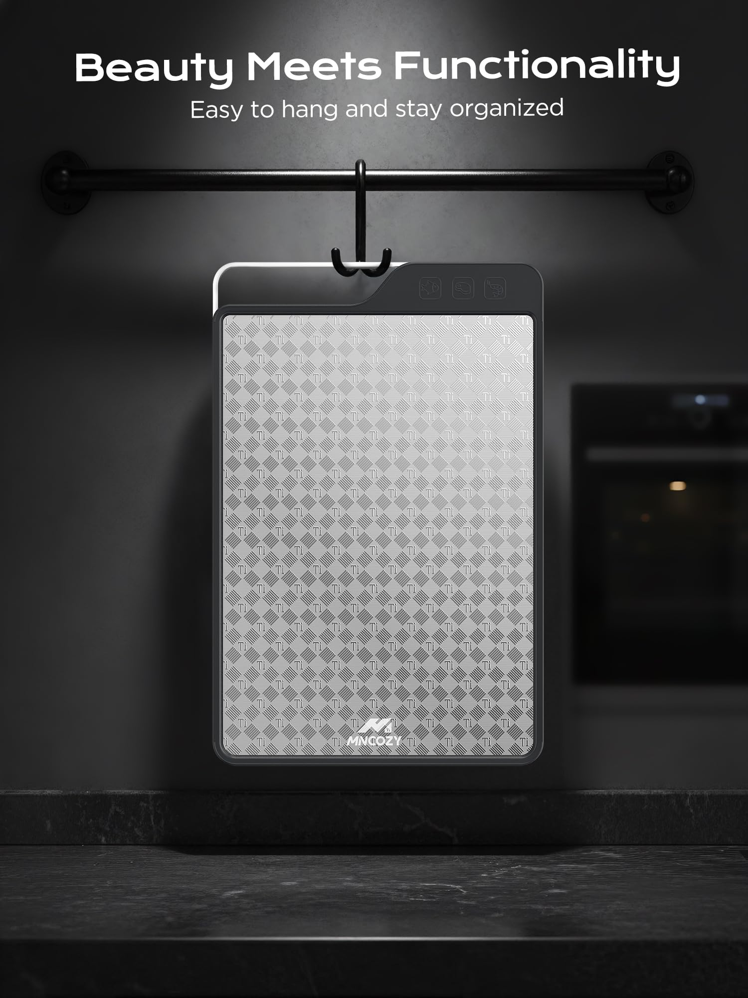 MNCOZY easy-clean, non-stick surface rinses quickly after use.