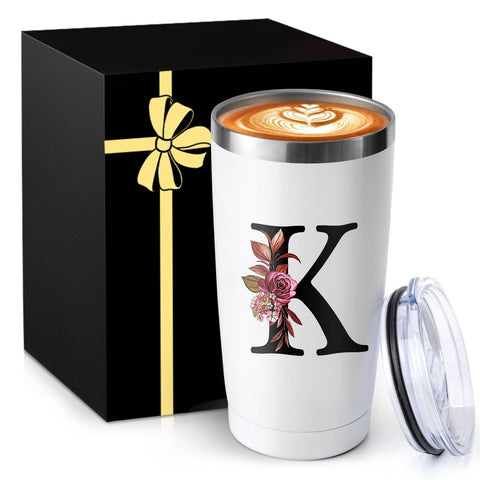 MNZZ 20 Oz insulated coffee cup with lid for hot beverages on the go.