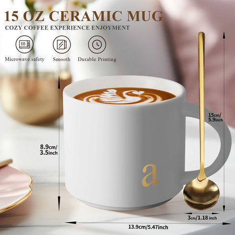 MNZZ monogram mug, gift-ready packaging for special occasions.
