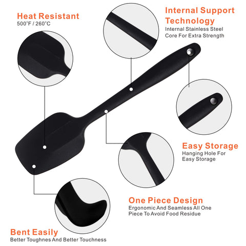MOACC silicone spatula is dishwasher safe for easy cleanup