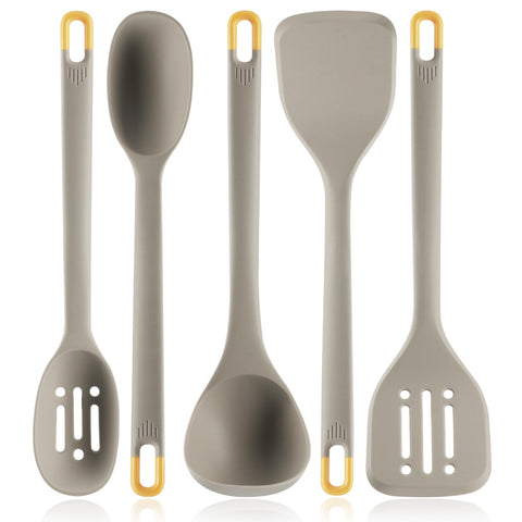 MOACC silicone large solid turner for flipping without scratching non-stick pans