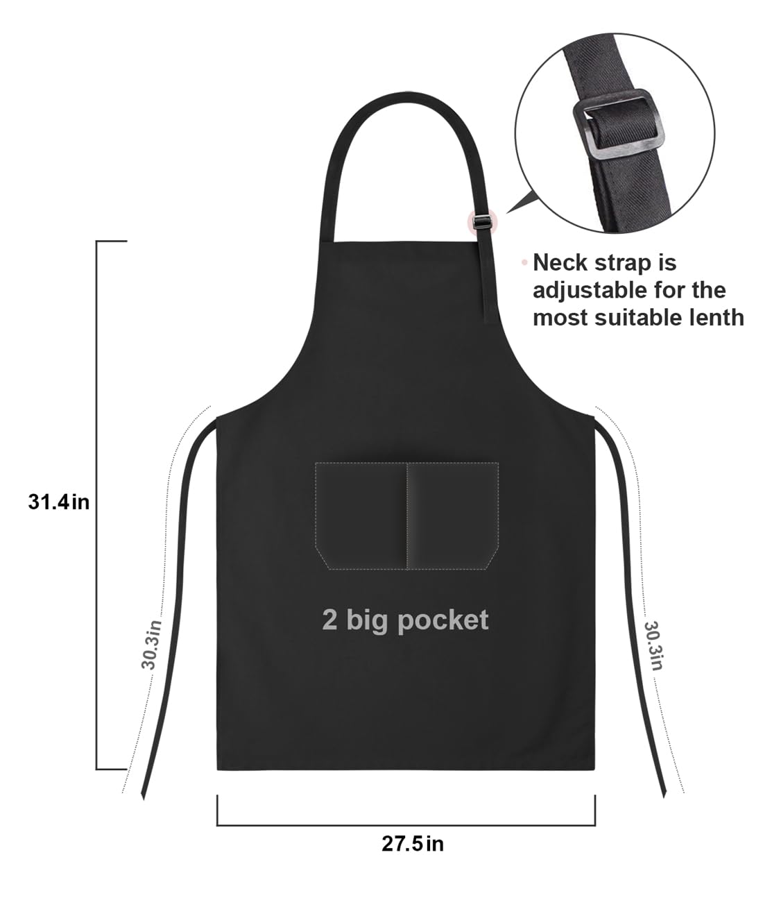 Moanlor Art pockets provide convenient storage for utensils and towels during cooking