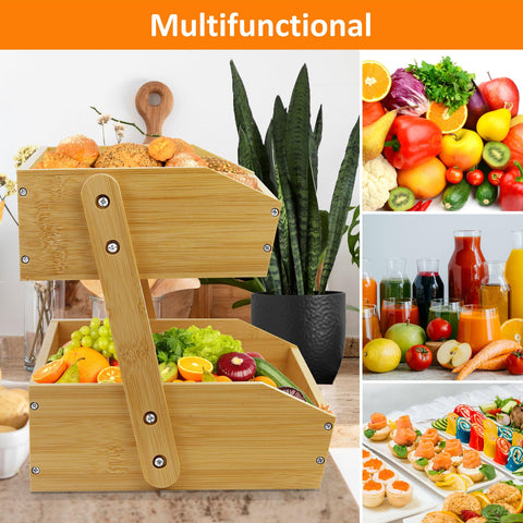 Mobzio air-flow-friendly fruit stand promotes fresh-looking produce