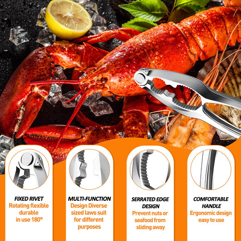 Mobzio crab leg forks/picks show precision tines for easy leg meat access.