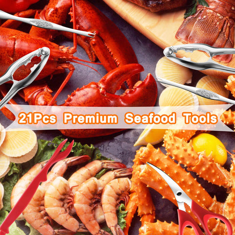 Mobzio lobster shellers demonstrate ergonomic design for quick meat extraction.