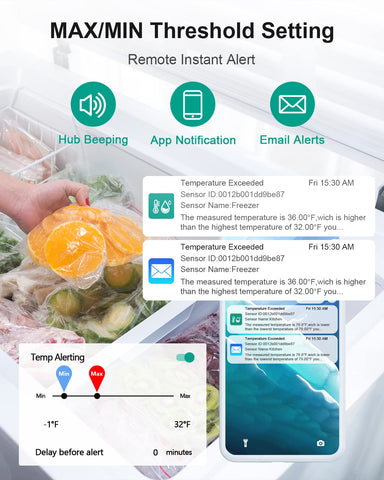 MOCREO sensor probe for precise temp tracking in freezers