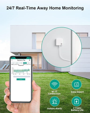MOCREO adhesive backed sensor for tidy easy placement