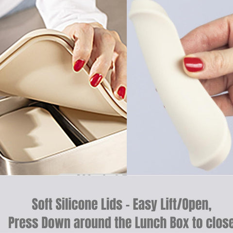 Modaniam matte finish design presents stylish, durable lunchbox for daily use.