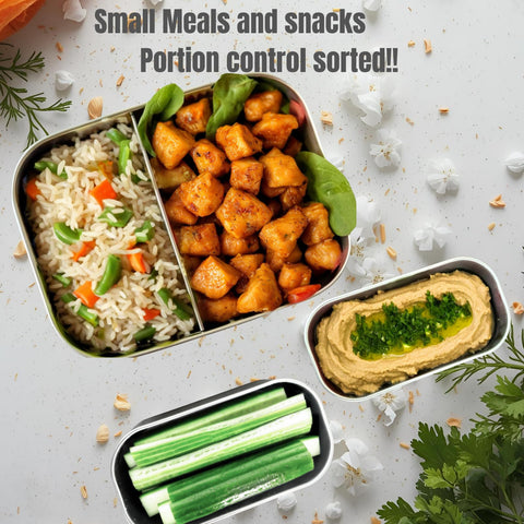 Modaniam snack containers keep small portions fresh in bag, desk, or backpack.