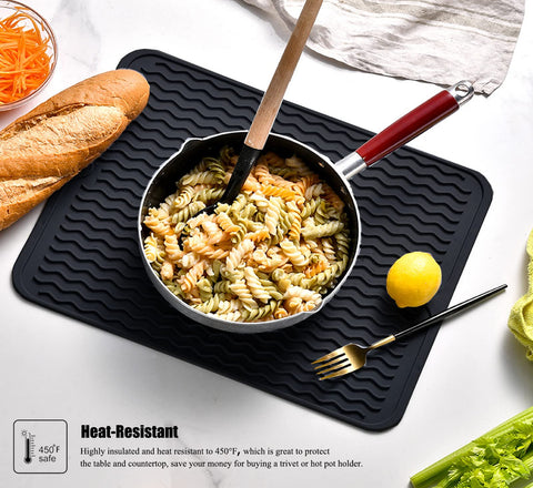 MODENGKONGJIAN dish drying mat non slip surface for stable placement