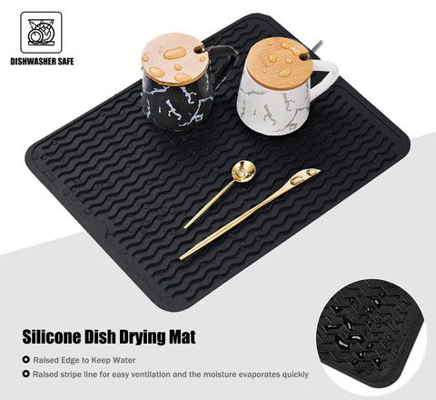 MODENGKONGJIAN dish drying mat doubles as refrigerator liner