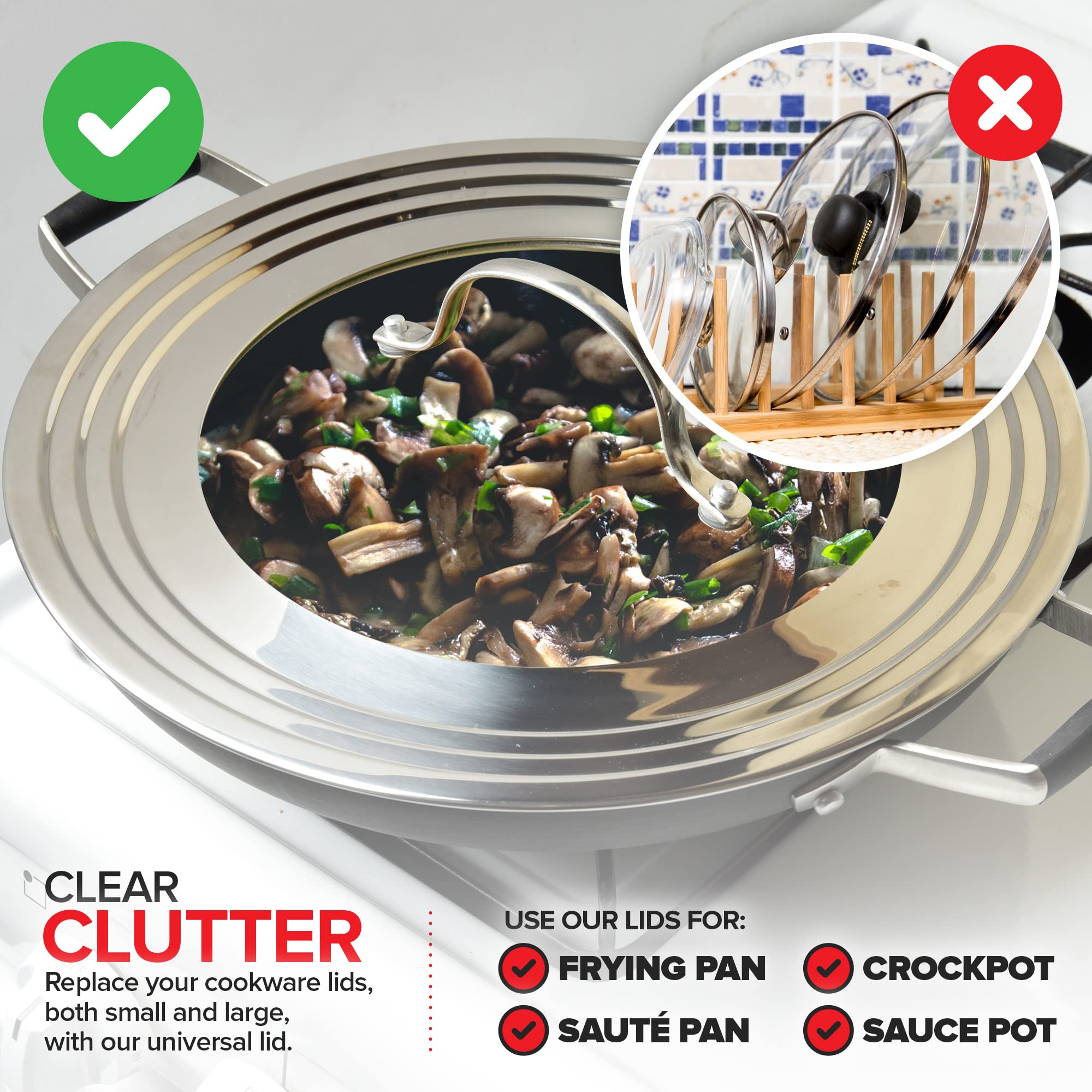 Modern Innovations clear view lid top lets you monitor progress at a glance
