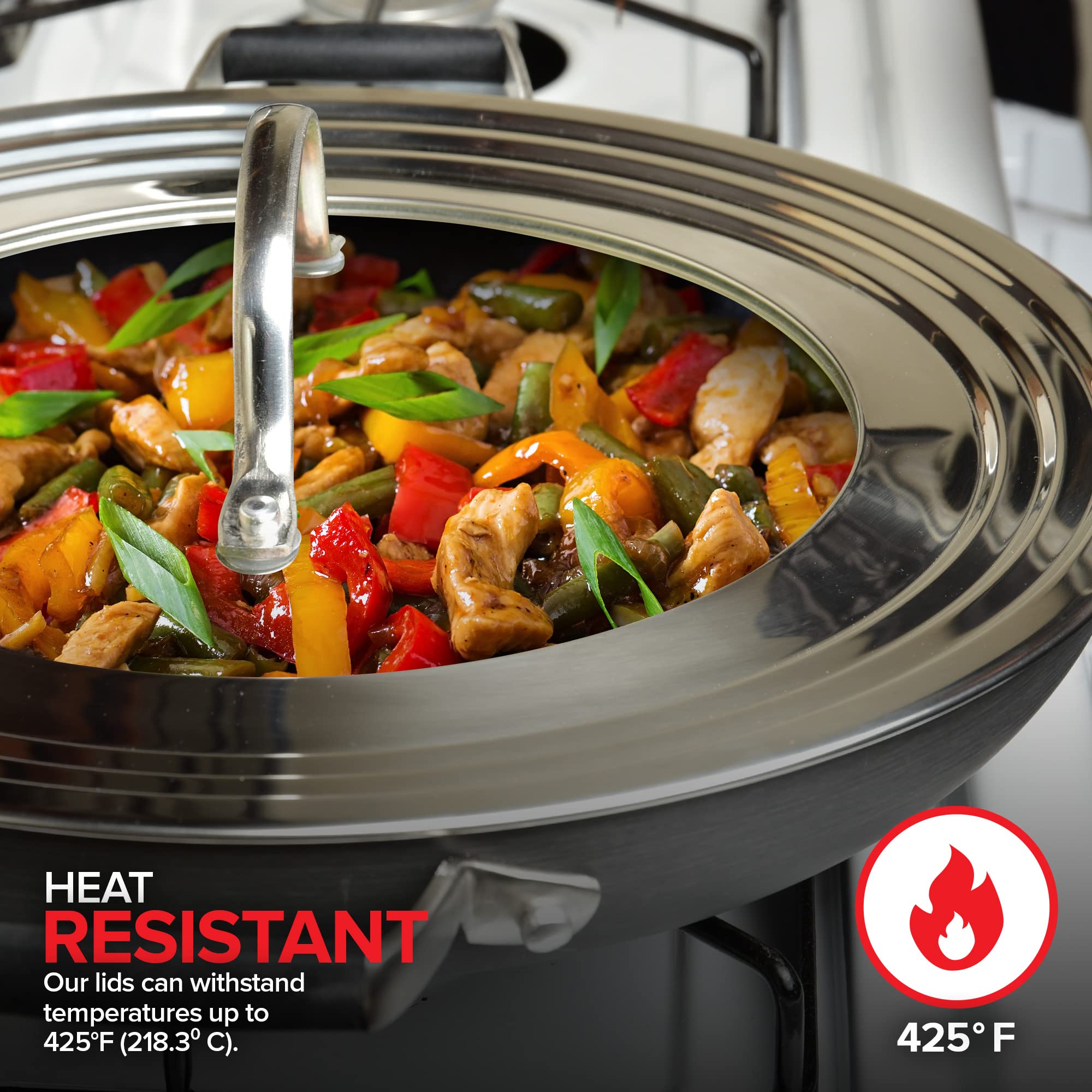 Modern Innovations dishwasher-safe lid for easy cleanup after cooking
