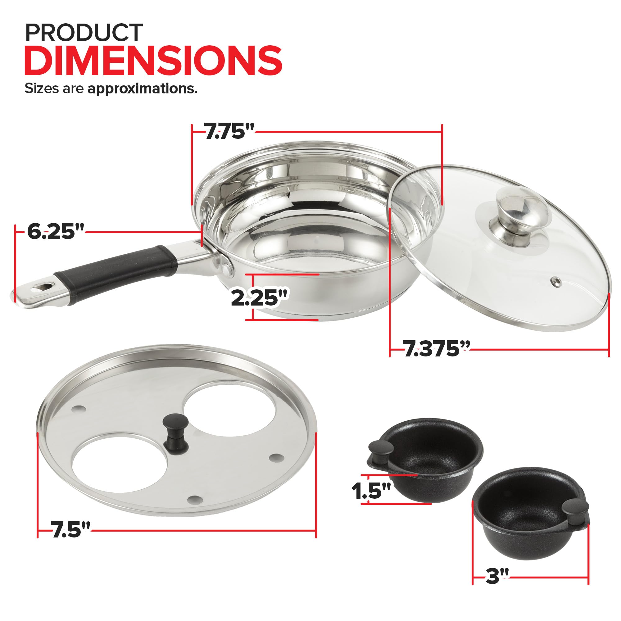 Modern Innovations egg cups with nonstick coating for easy release