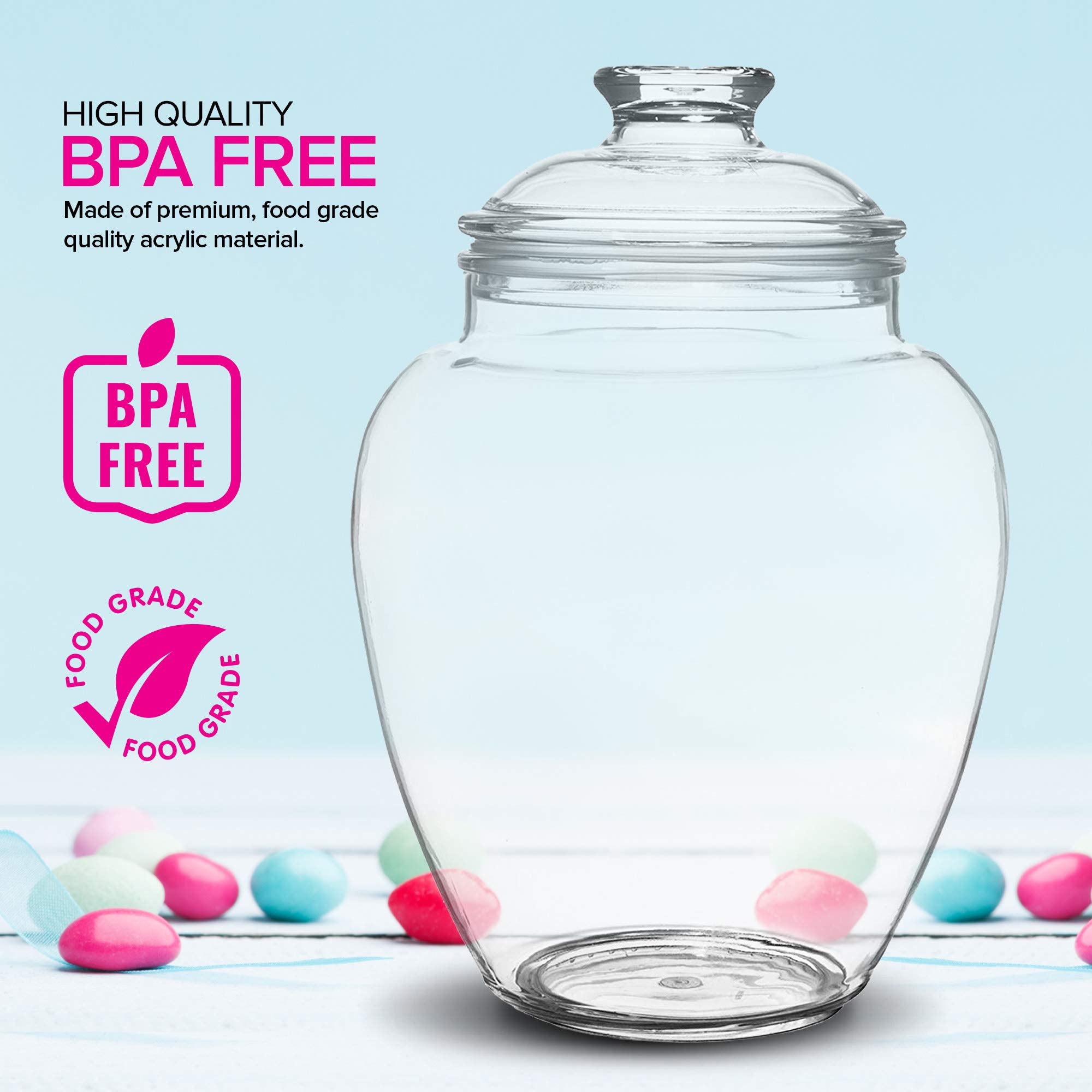 Modern Innovations eggplant-shaped candy jar as a stylish centerpiece