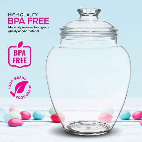 Modern Innovations eggplant-shaped candy jar as a stylish centerpiece