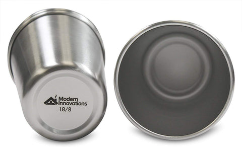 Modern Innovations gift-ready stainless cup set adds modern elegance to any occasion.