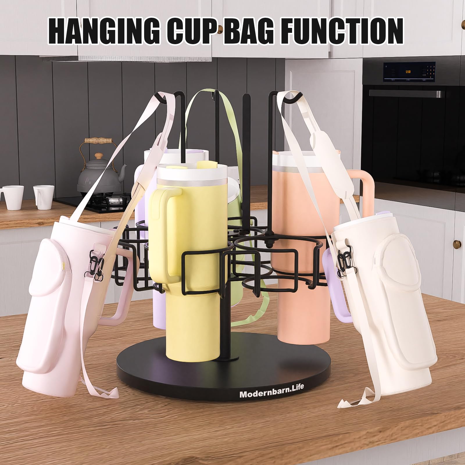 Modernbarn.life drying rack function with cups inverted for air drying
