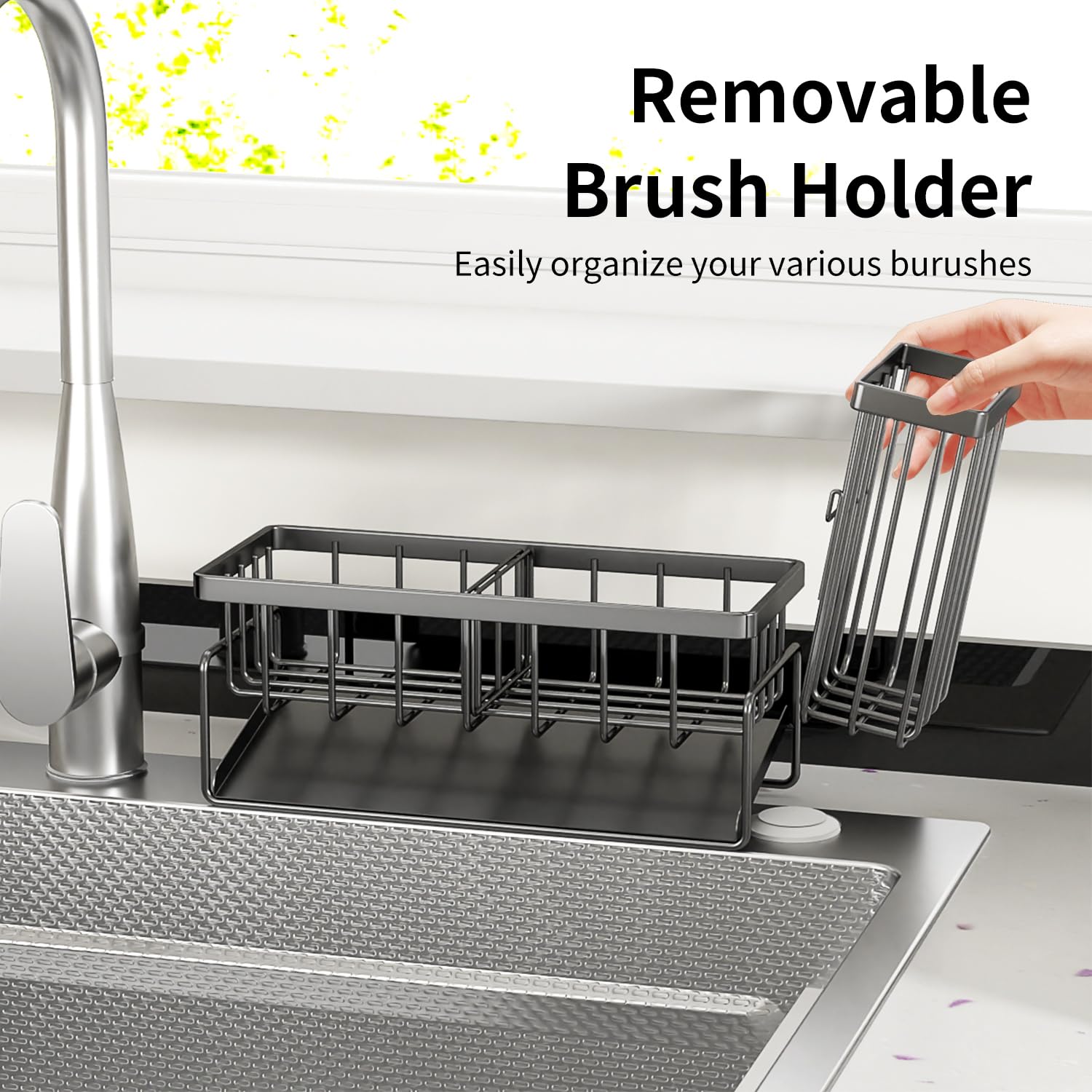 MODRACKLY rustproof organizer withstands daily water exposure and cleans easily