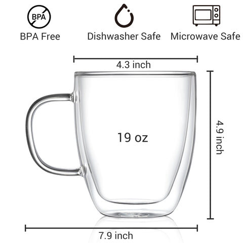 Modvera mug with thick handle offers a secure grip for microwave reheating