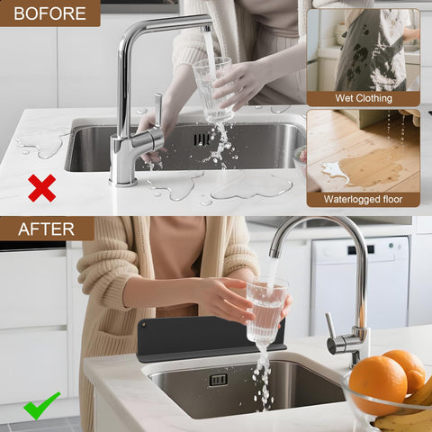 Mofason design suits behind or beside the sink for flexible setup