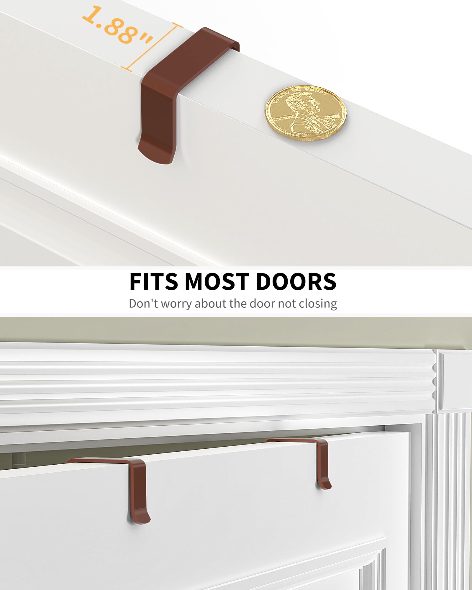 Moforoco Bronze 9-Tier door-mounted storage with durable metal