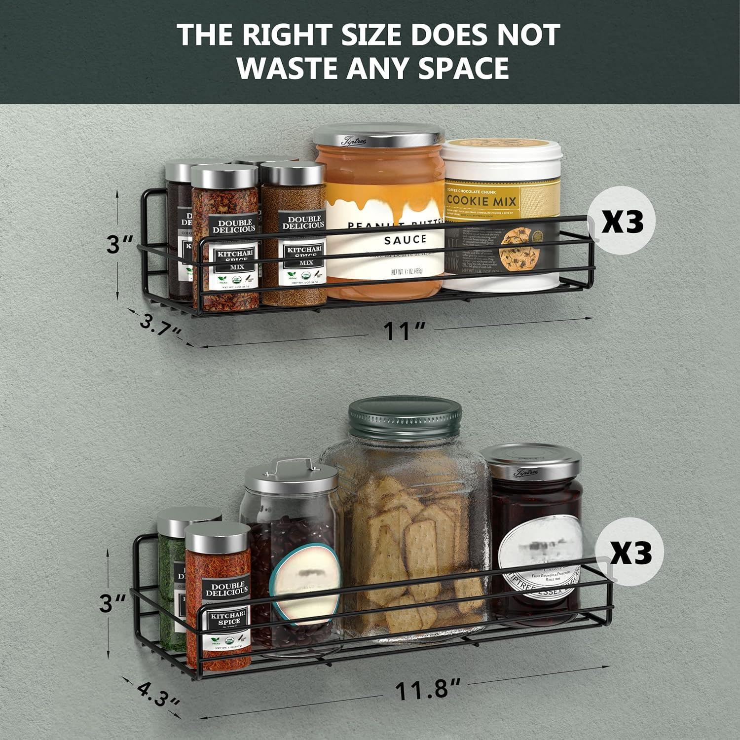Moforoco compact design maximizes space while keeping spices accessible.
