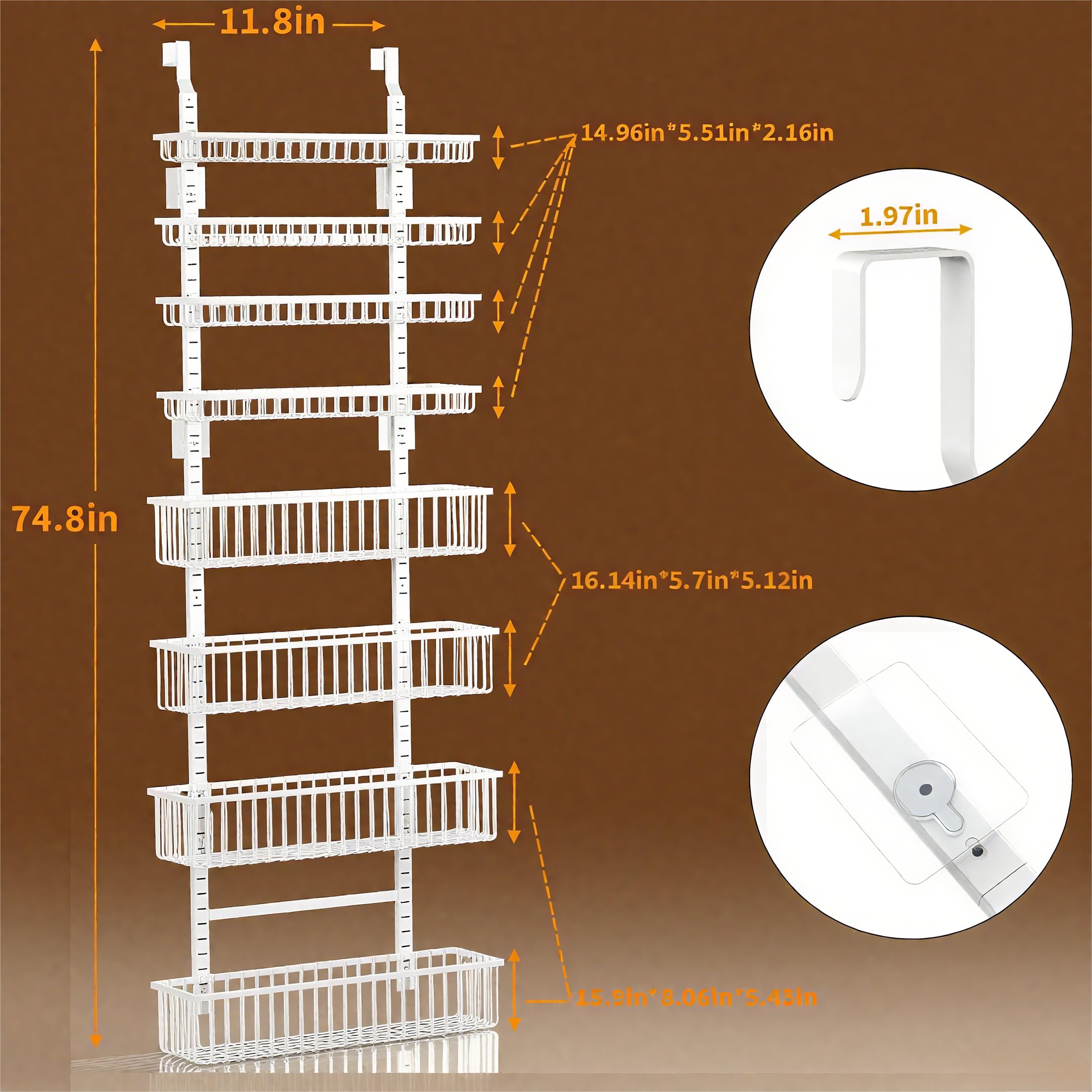 Moforoco deep and shallow baskets close-up highlighting versatile storage options