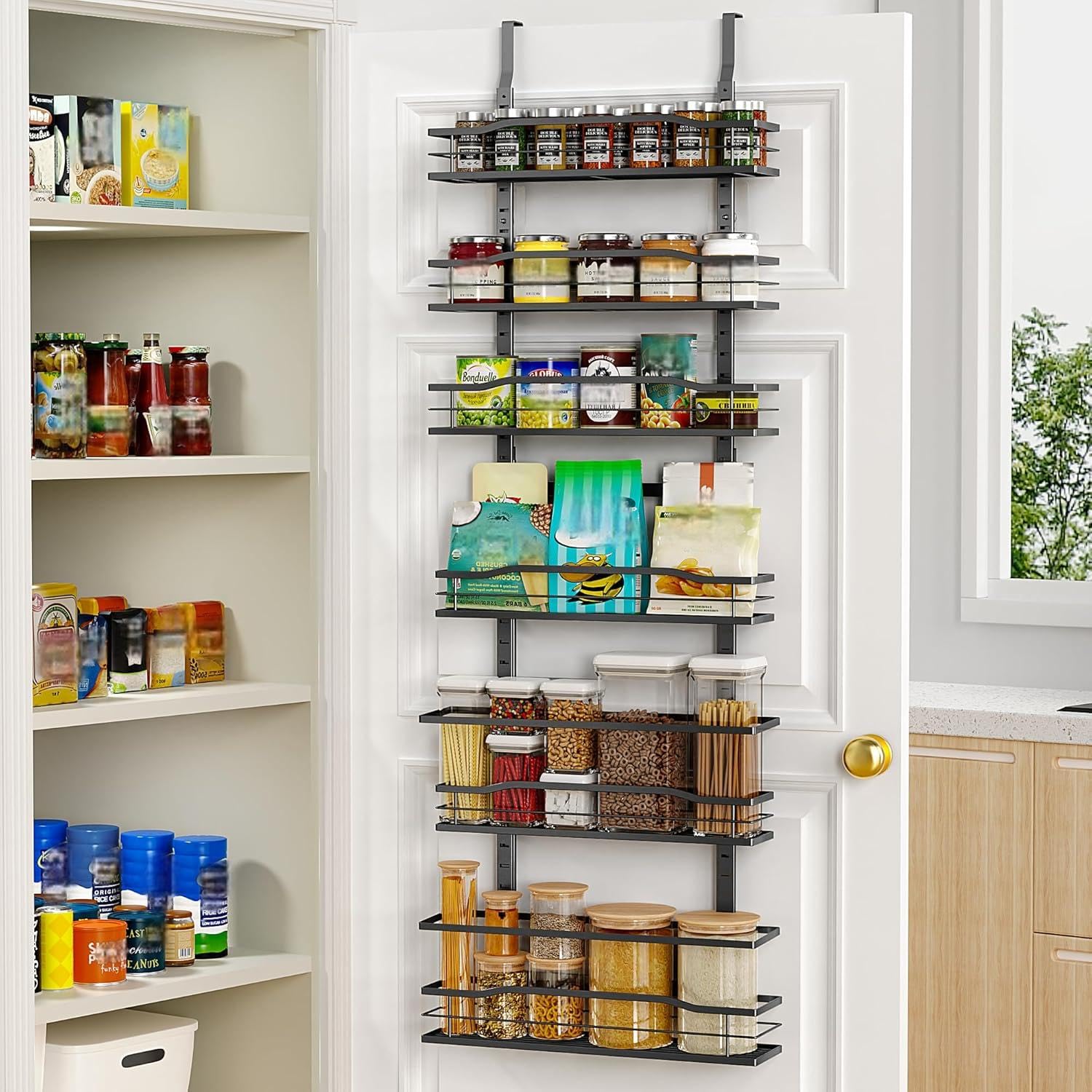 Moforoco multipurpose storage system suitable for pantry, closet, and utility areas.